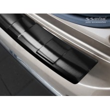 Накладка на задний бампер (черная матовая) Kia Sportage IV FL (2018-)